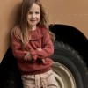 Bruinroos gebreide trui - Knitted sweater deep berry 